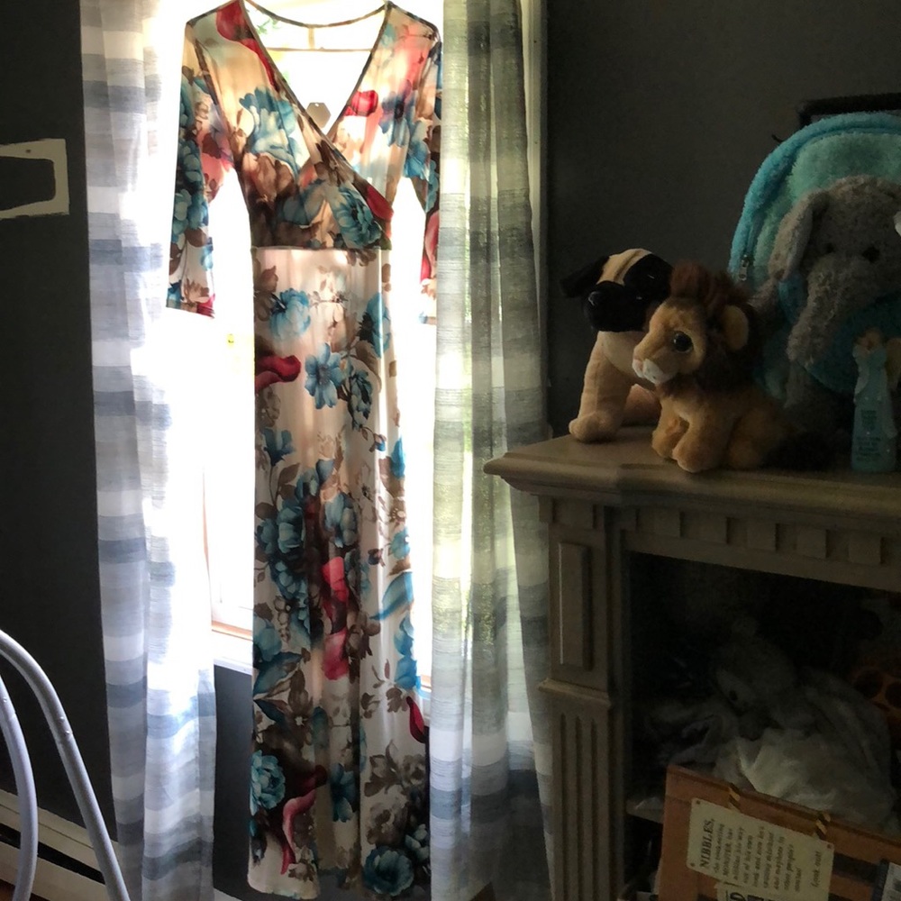 Pink blush maxi dress with tag